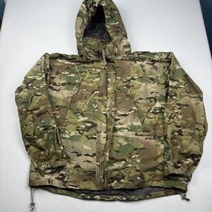 Valley Apparel Jacket Mens XLT Green Camo ECWCS Gen III Extreme Cold Wet Weather